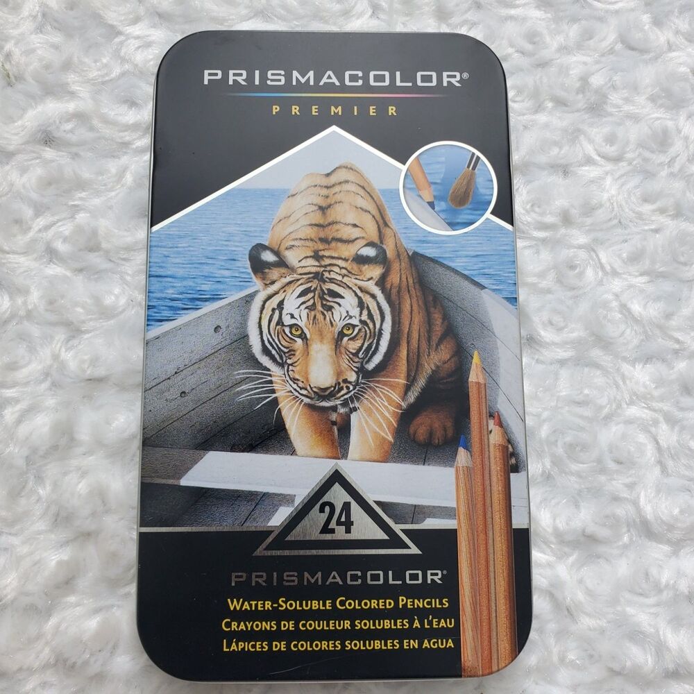 Prismacolor Premier Water-Soluble Colored Pencils 24 Count Set 1792240 W